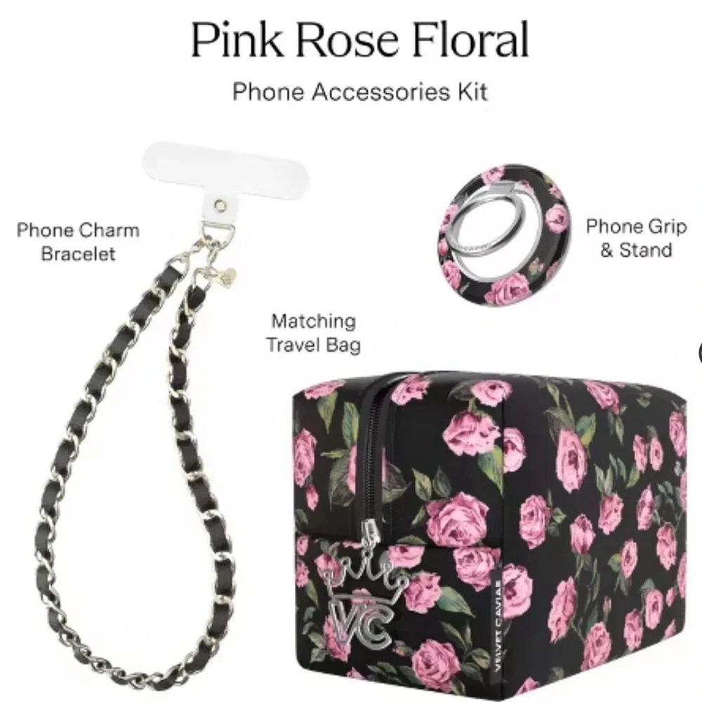 Velvet Caviar Pink Floral Phone Case Set